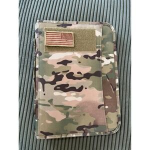 Mercury Tactical Gear Camouflage Zippered Portfolio Organizer Pouch with US Flag